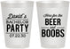 Personalized Bachelor Party 8 oz Frosted Cups - Beer And Boobs | 40027