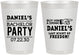 Personalized Bachelor Party 8 oz Frosted Cups - Last Night Of Freedom | 40029