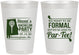 Personalized Bachelor Party 8 oz Frosted Cups - Golf Par Tee | 40043