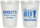 Personalized Bachelor Party 8 oz Frosted Cups - Beer Pour Decisions | 40045