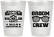 Personalized Bachelor Party 8 oz Frosted Cups - Groom Crew | 40047