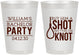Personalized Bachelor Party 8 oz Frosted Cups - Buy Him A Shot | 40051