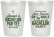 Personalized Bachelor Party 8 oz Frosted Cups - Golf | 40052