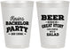 Personalized Bachelor Party 8 oz Frosted Cups - Great Story | 40057
