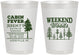 Personalized Bachelor Party 8 oz Frosted Cups - Camping | 40065