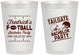 Personalized Bachelor Party 8 oz Frosted Cups - Football | 40067