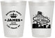 Personalized Bachelor Party 8 oz Frosted Cups - Las Vegas | 40069