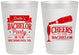 Personalized Bachelor Party 8 oz Frosted Cups - Cheers | 40072