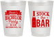 Personalized Bachelor Party 8 oz Frosted Cups - Stock The Bar | 40073