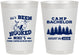 Personalized Bachelor Party 8 oz Frosted Cups - Fishing | 40080
