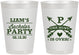 Personalized Bachelor Party 8 oz Frosted Cups - Hunt Is Over | 40082