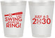 Personalized Bachelor Party 8 oz Frosted Cups - Baseball | 40087