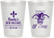 Personalized Bachelor Party 8 oz Frosted Cups - Mardi Gras | 40089