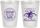 Personalized Bachelor Party 8 oz Frosted Cups - Mardi Gras | 40090