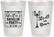 Personalized Bachelor Party 8 oz Frosted Cups - Mardi Gras | 40092