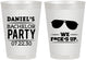 Personalized Bachelor Party 8 oz Frosted Cups - We Fucked Up | 40099