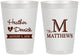 Personalized Wedding 8 oz Frosted Cups - Monogram | 402