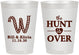 Personalized Wedding 8 oz Frosted Cups - Monogram Hunt Is Over | 406