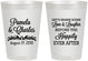 Personalized Wedding 8 oz Frosted Cups - Love Laughter Happily | 409