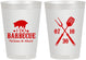 Personalized Wedding 8 oz Frosted Cups - I Do Barbecue Bbq | 410