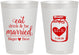 Personalized Wedding 8 oz Frosted Cups - Mason Jar | 415