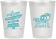 Personalized Wedding 8 oz Frosted Cups - Sun Sand Drink In My Hand | 416