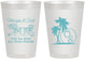 Personalized Wedding 8 oz Frosted Cups - Beach | 423