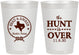 Personalized Wedding 8 oz Frosted Cups - The Hunt Is Over | 426