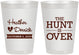 Personalized Wedding 8 oz Frosted Cups - The Hunt Is Over | 427