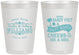Personalized Wedding 8 oz Frosted Cups - Sandy Feet Salty Kisses | 434