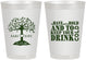Personalized Wedding 8 oz Frosted Cups - To Have And To Hold | 438