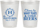 Personalized Wedding 8 oz Frosted Cups - Cheers To Cold Beers | 439