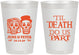 Personalized Wedding 8 oz Frosted Cups - Til Death Do Us Part | 441