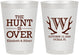 Personalized Wedding 8 oz Frosted Cups - Monogram | 442
