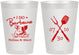 Personalized Wedding 8 oz Frosted Cups - I Do Barbecue Bbq | 446