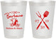 Personalized Wedding 8 oz Frosted Cups - I Do Barbecue Bbq | 447
