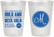 Personalized Wedding 8 oz Frosted Cups - Monogrammed | 450