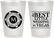 Personalized Wedding 8 oz Frosted Cups - Las Vegas | 457