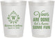Personalized Wedding 8 oz Frosted Cups - Monogrammed | 462