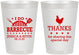 Personalized Wedding 8 oz Frosted Cups - I Do Barbecue Bbq | 469