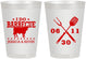 Personalized Wedding 8 oz Frosted Cups - I Do Barbecue Bbq | 471