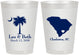 Personalized Wedding 8 oz Frosted Cups - Palmetto Tree | 476