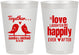 Personalized Wedding 8 oz Frosted Cups - Happily Ever After | 480