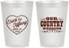 Personalized Wedding 8 oz Frosted Cups - Country Wedding | 484