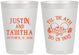 Personalized Wedding 8 oz Frosted Cups - Til Death Do Us Part | 485