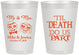 Personalized Wedding 8 oz Frosted Cups - Til Death Do Us Part | 487