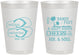 Personalized Wedding 8 oz Frosted Cups - Sandy Feet Salty Kisses | 490