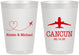 Personalized Wedding 8 oz Frosted Cups - Destination | 492