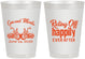 Personalized Wedding 8 oz Frosted Cups - Motorcycle | 493