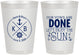 Personalized Wedding 8 oz Frosted Cups - Nautical | 495